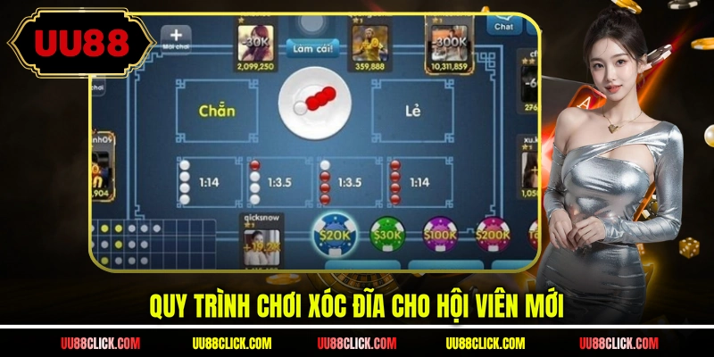 Quy trình chơi xóc đĩa cho hội viên mới